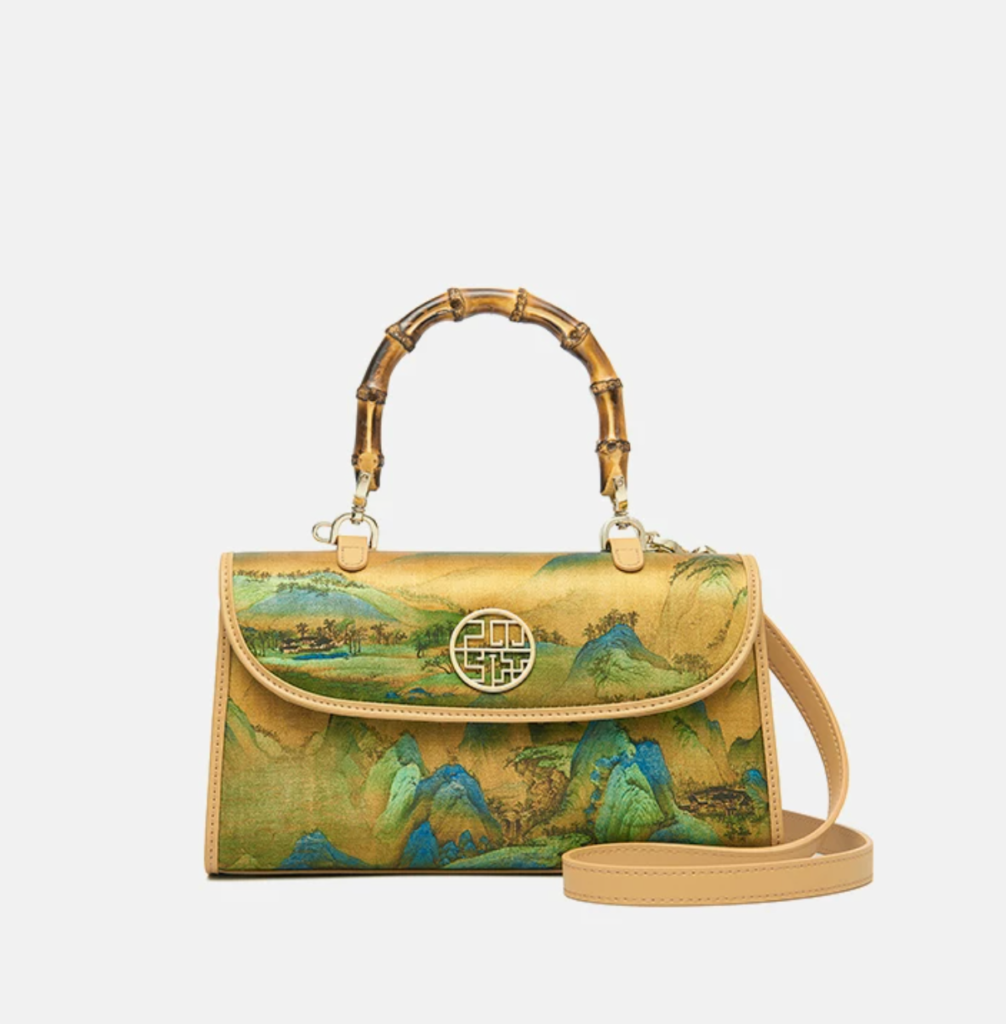 New Chinese style silk bamboo knot handbag