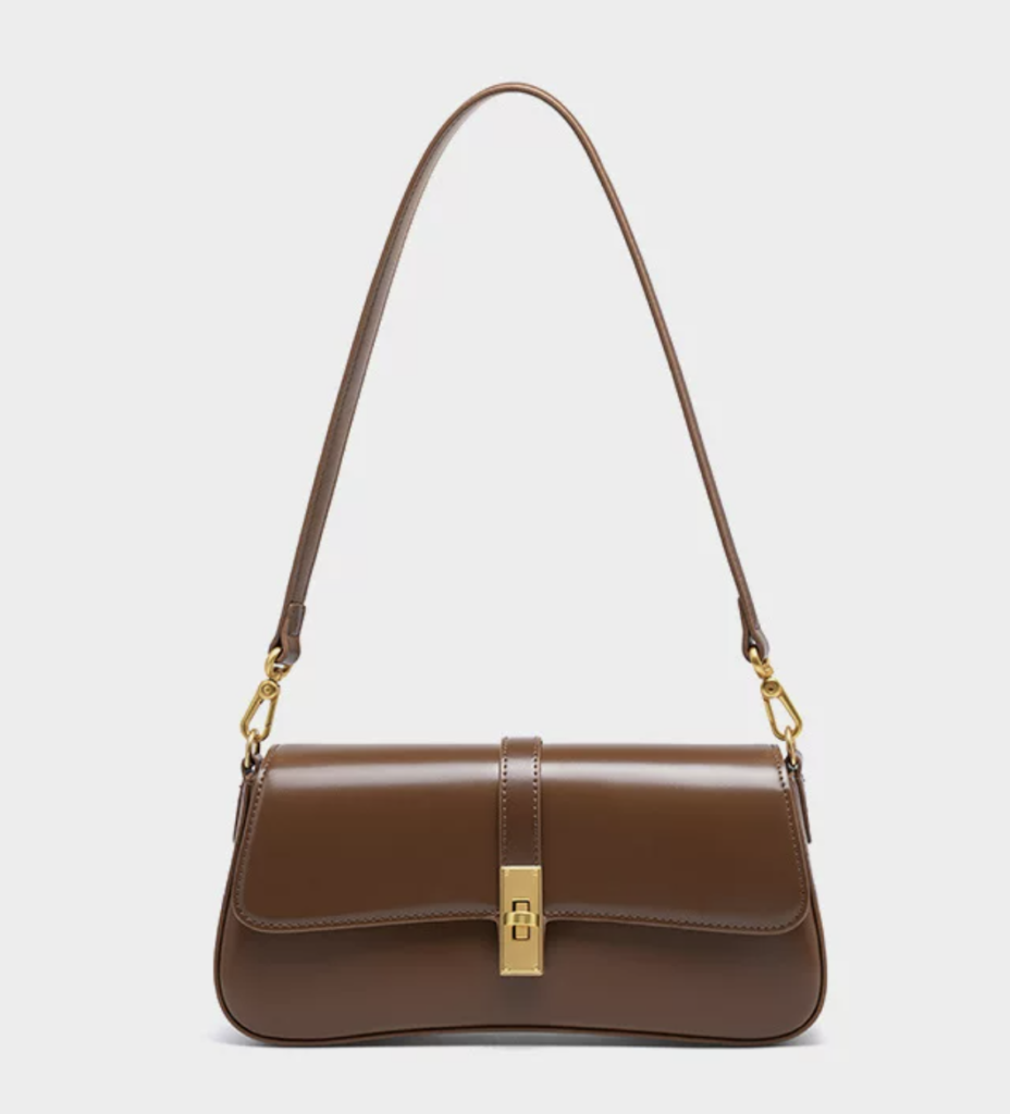 Walnut long stick retro casual bag