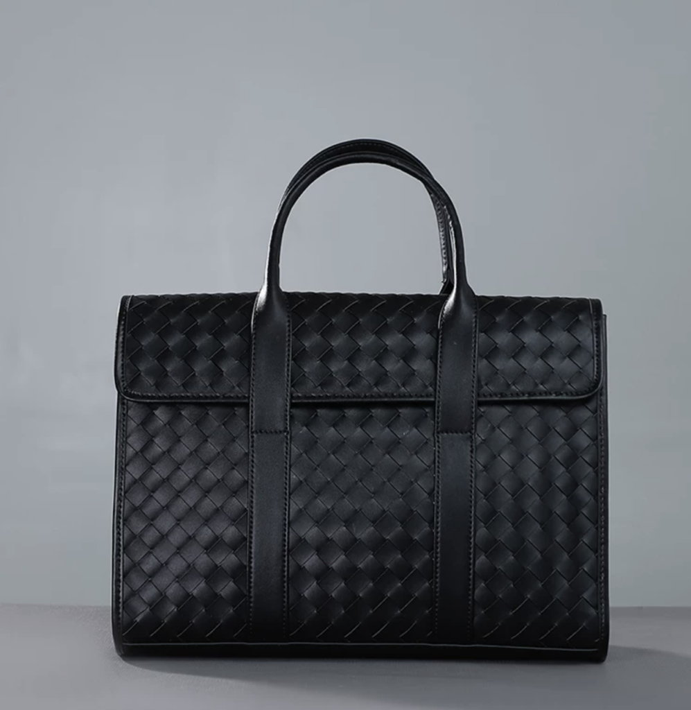 Black Woven Briefcase