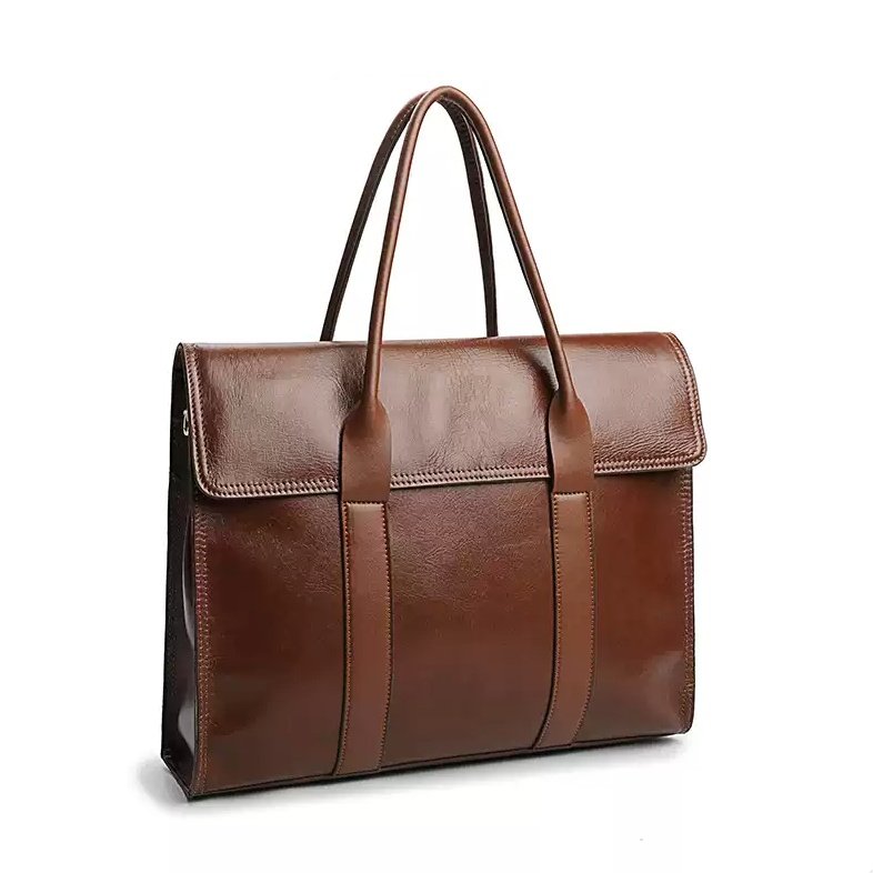 Paper box pure cowhide briefcase