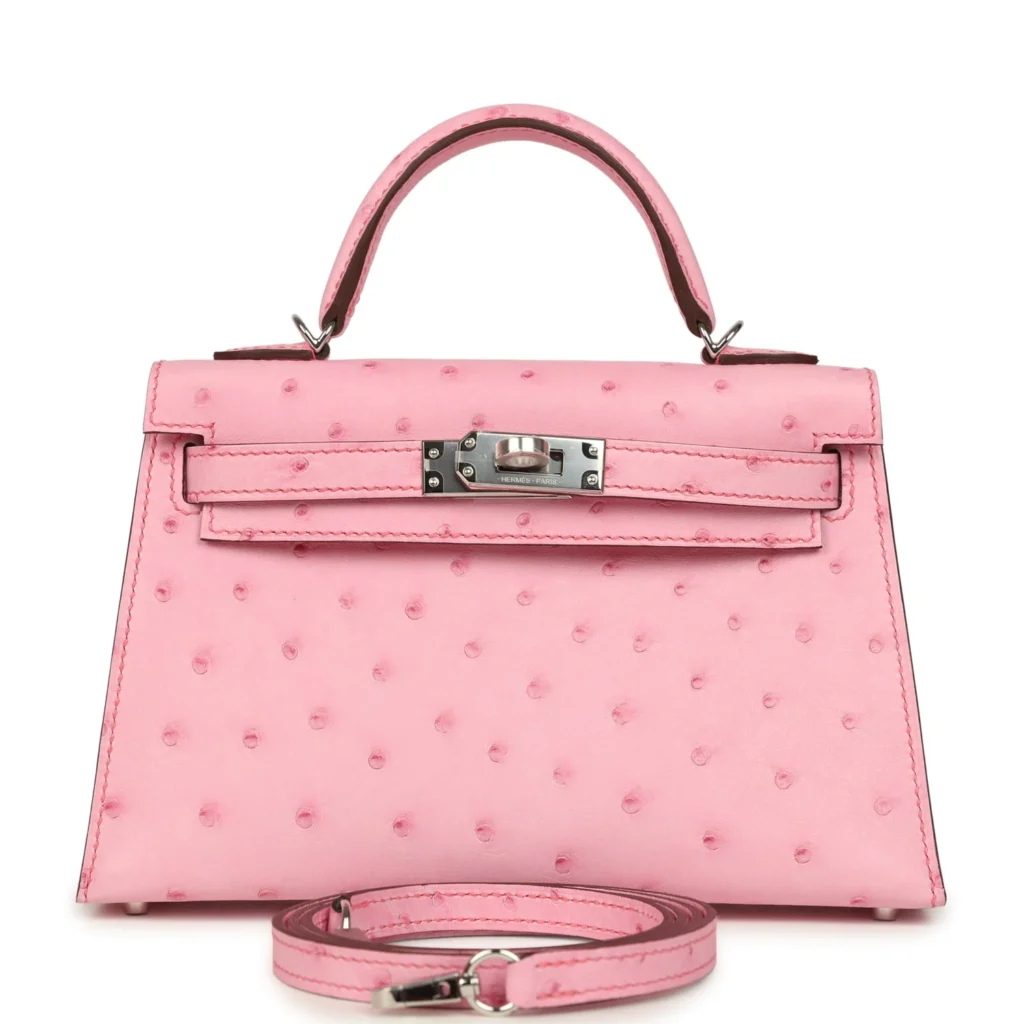 Hermes Mini Kelly II- Ostrich skin