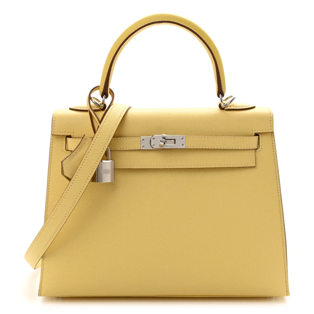 Hermes Kelly Chick yellow